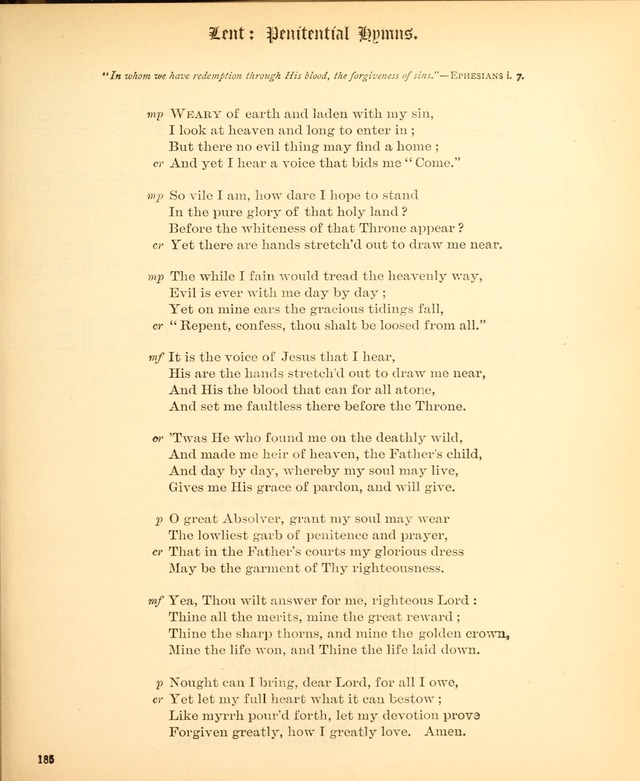 The Hymnal Companion to the Book of Common Prayer with accompanying tunes (3rd ed., rev. and enl.) page 185