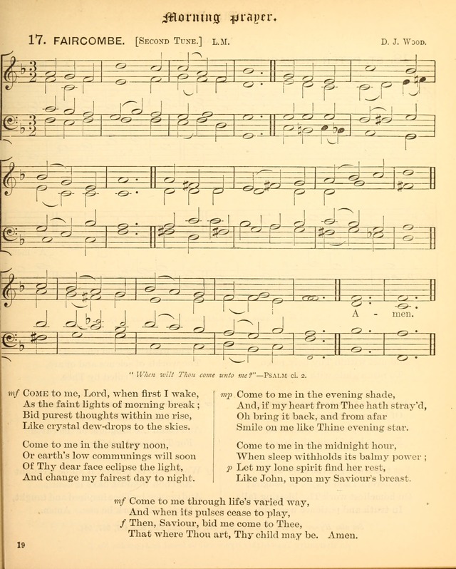 The Hymnal Companion to the Book of Common Prayer with accompanying tunes (3rd ed., rev. and enl.) page 19