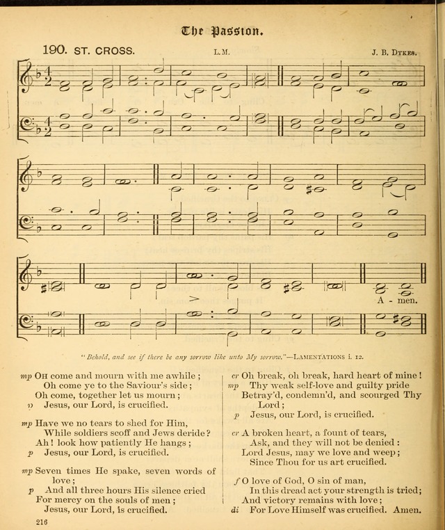 The Hymnal Companion to the Book of Common Prayer with accompanying tunes (3rd ed., rev. and enl.) page 216