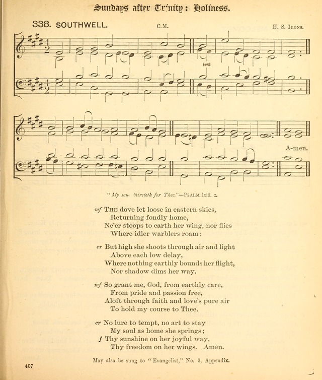 The Hymnal Companion to the Book of Common Prayer with accompanying tunes (3rd ed., rev. and enl.) page 407