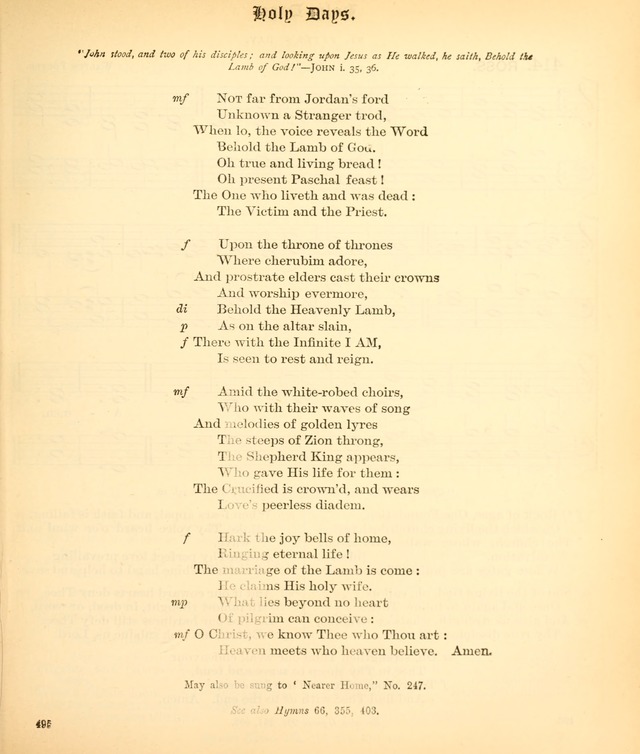 The Hymnal Companion to the Book of Common Prayer with accompanying tunes (3rd ed., rev. and enl.) page 495