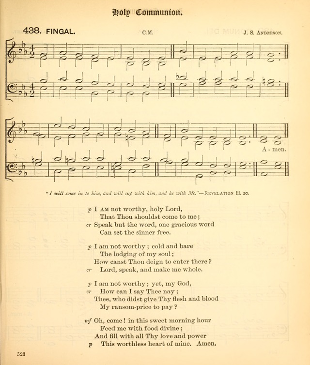 The Hymnal Companion to the Book of Common Prayer with accompanying tunes (3rd ed., rev. and enl.) page 523