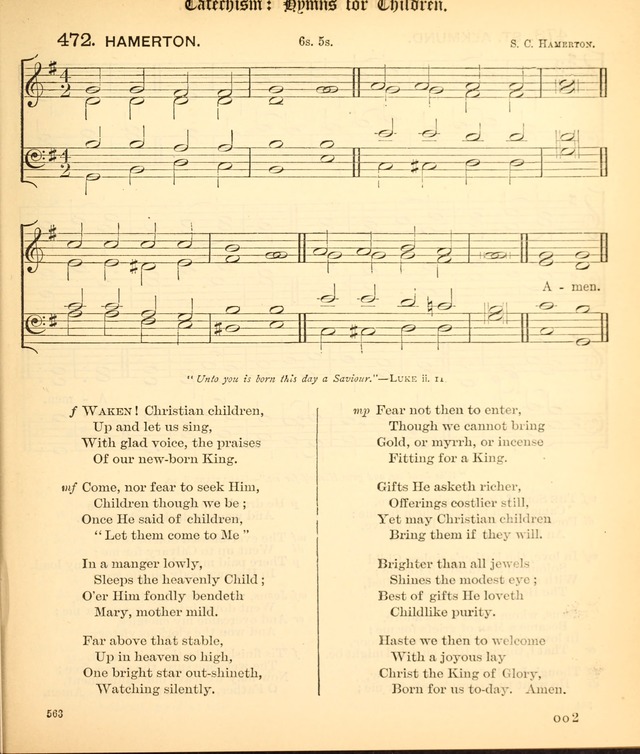 The Hymnal Companion to the Book of Common Prayer with accompanying tunes (3rd ed., rev. and enl.) page 563