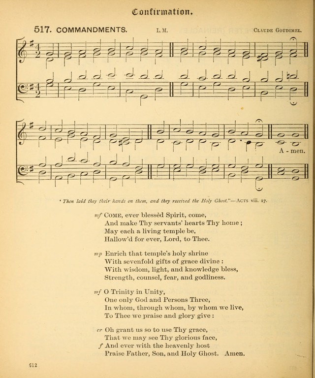 The Hymnal Companion to the Book of Common Prayer with accompanying tunes (3rd ed., rev. and enl.) page 612