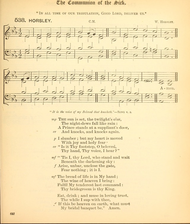 The Hymnal Companion to the Book of Common Prayer with accompanying tunes (3rd ed., rev. and enl.) page 637