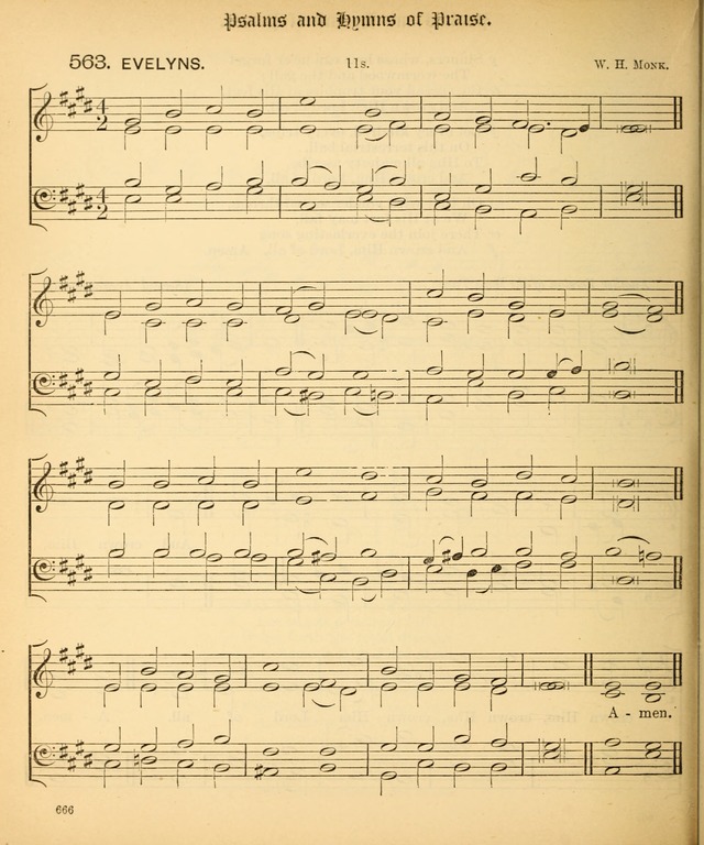 The Hymnal Companion to the Book of Common Prayer with accompanying tunes (3rd ed., rev. and enl.) page 666