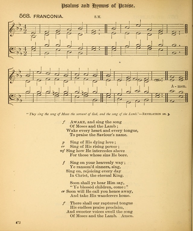 The Hymnal Companion to the Book of Common Prayer with accompanying tunes (3rd ed., rev. and enl.) page 672