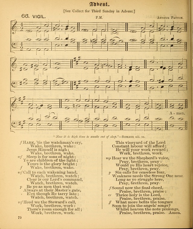 The Hymnal Companion to the Book of Common Prayer with accompanying tunes (3rd ed., rev. and enl.) page 70