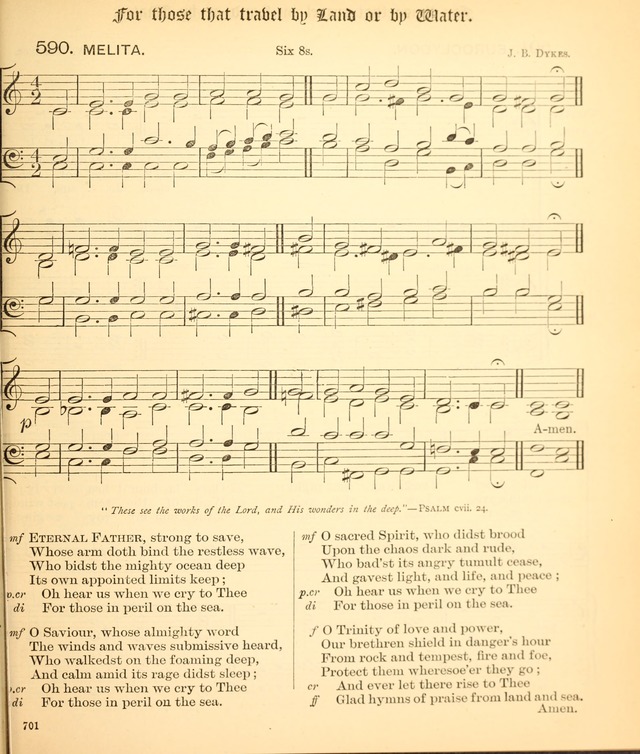 The Hymnal Companion to the Book of Common Prayer with accompanying tunes (3rd ed., rev. and enl.) page 701