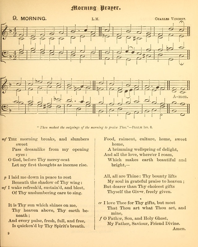 The Hymnal Companion to the Book of Common Prayer with accompanying tunes (3rd ed., rev. and enl.) page 9