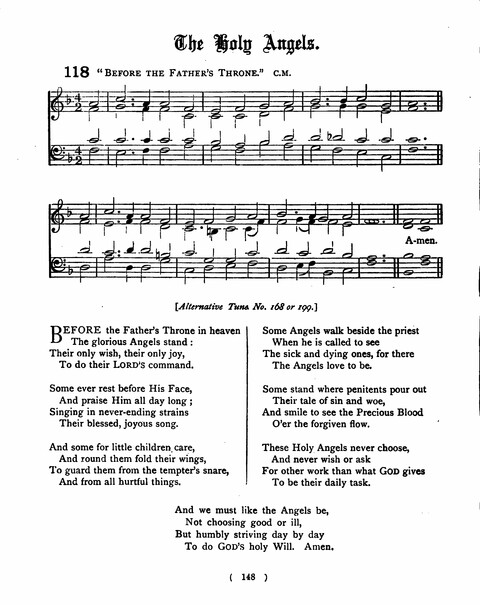 Hymns for the Children of the Church: with accompanying tunes page 148