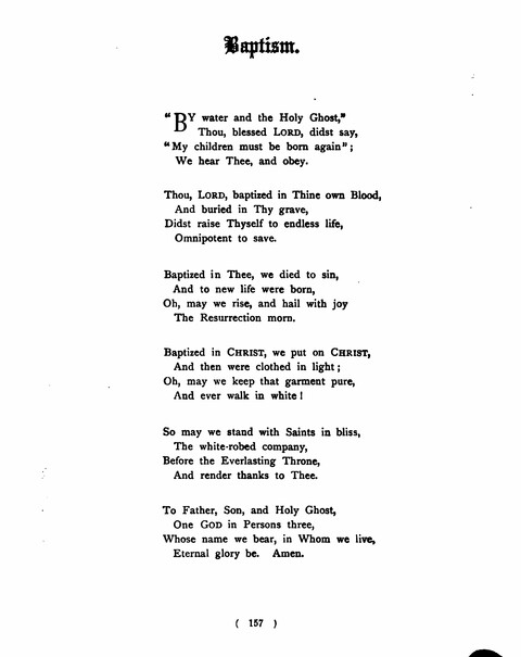 Hymns for the Children of the Church: with accompanying tunes page 157