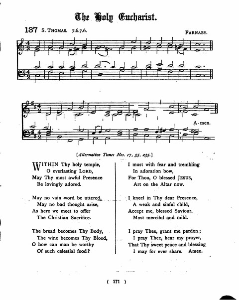 Hymns for the Children of the Church: with accompanying tunes page 171