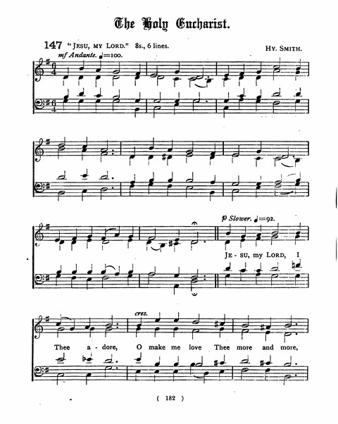 Hymns for the Children of the Church: with accompanying tunes page 182