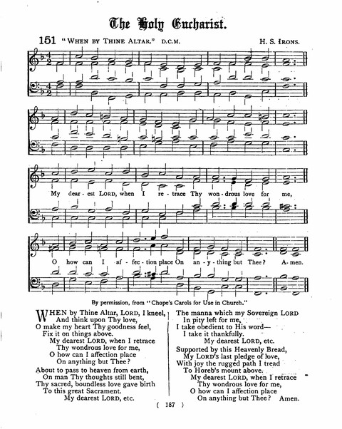 Hymns for the Children of the Church: with accompanying tunes page 187