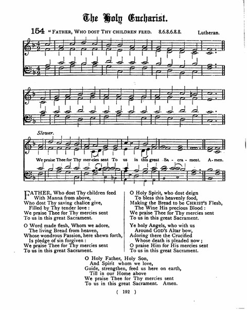 Hymns for the Children of the Church: with accompanying tunes page 192