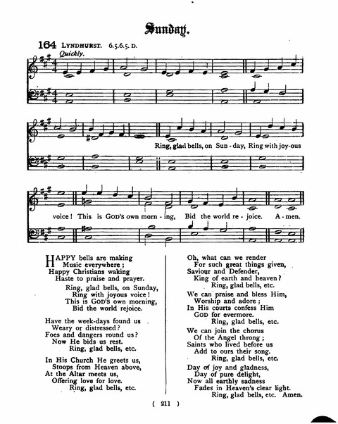 Hymns for the Children of the Church: with accompanying tunes page 211