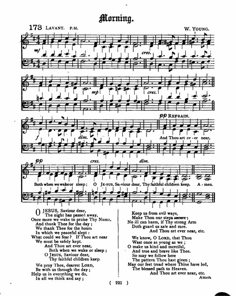 Hymns for the Children of the Church: with accompanying tunes page 221