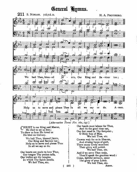 Hymns for the Children of the Church: with accompanying tunes page 262