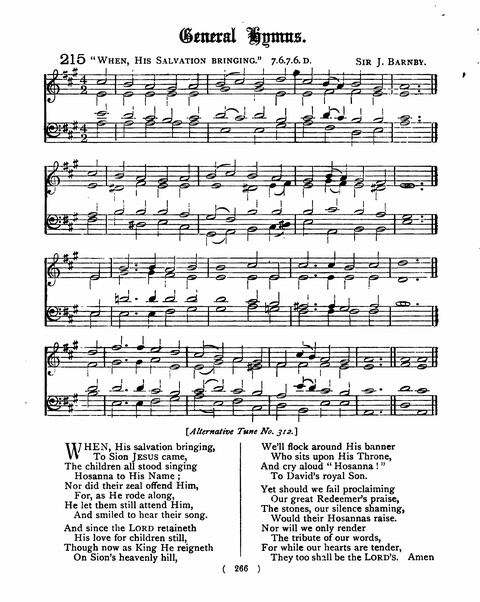 Hymns for the Children of the Church: with accompanying tunes page 266