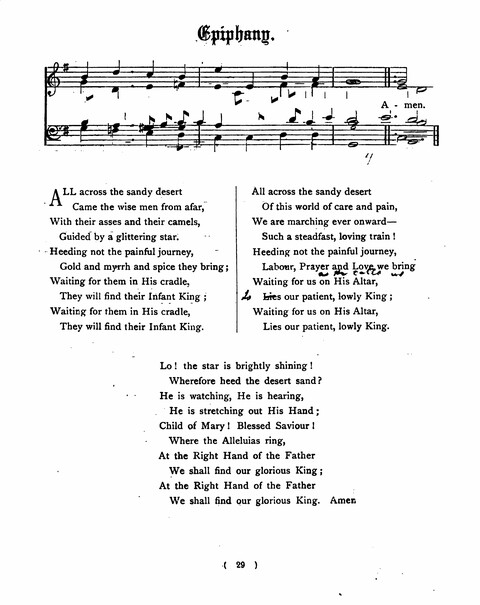 Hymns for the Children of the Church: with accompanying tunes page 29