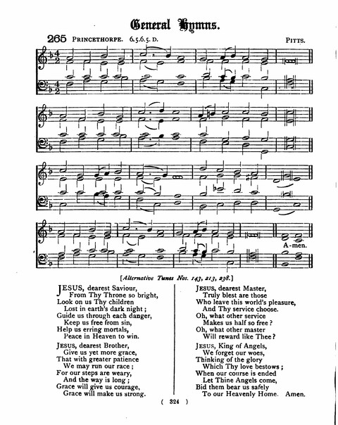 Hymns for the Children of the Church: with accompanying tunes page 324