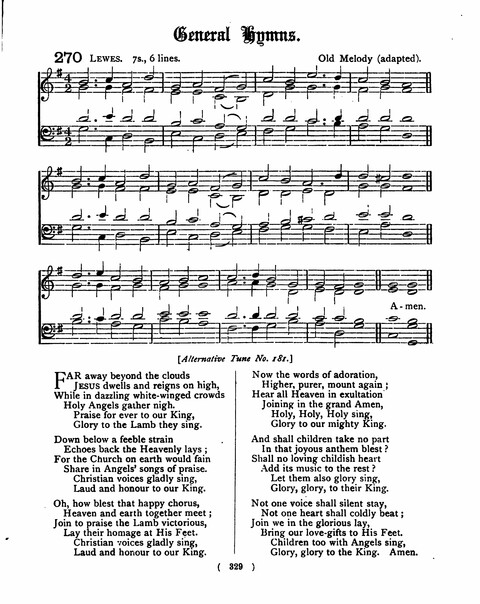 Hymns for the Children of the Church: with accompanying tunes page 329