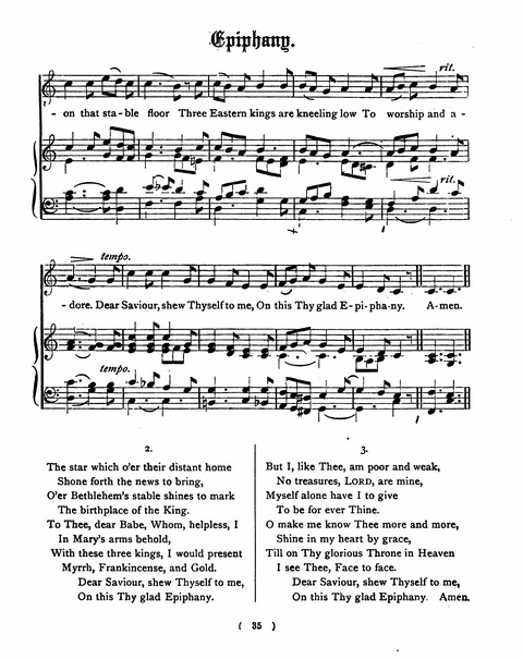 Hymns for the Children of the Church: with accompanying tunes page 35