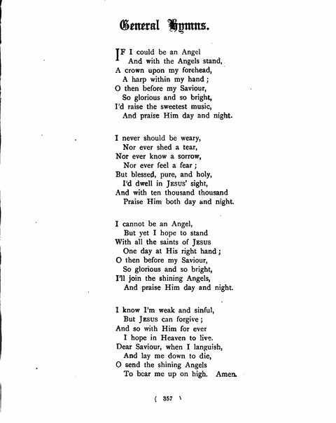 Hymns for the Children of the Church: with accompanying tunes page 357