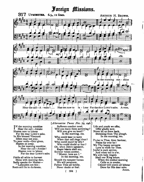 Hymns for the Children of the Church: with accompanying tunes page 394