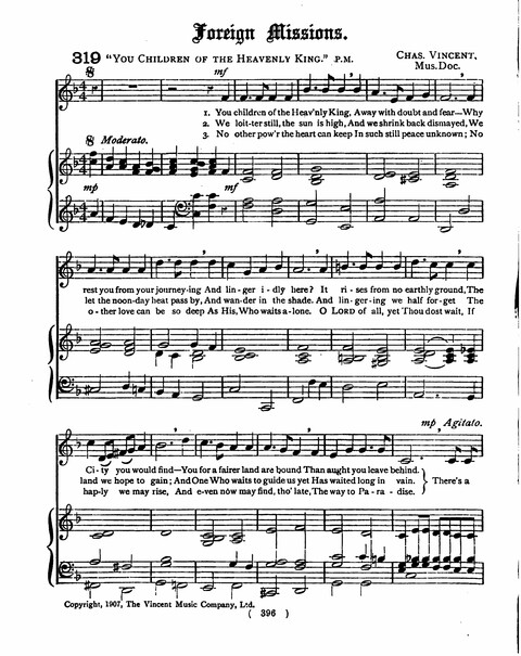 Hymns for the Children of the Church: with accompanying tunes page 396