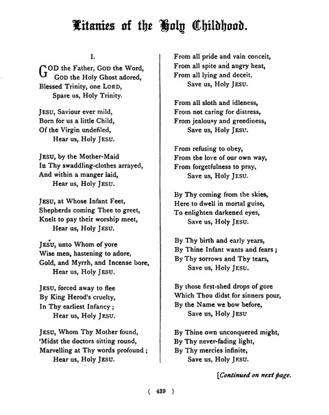 Hymns for the Children of the Church: with accompanying tunes page 439