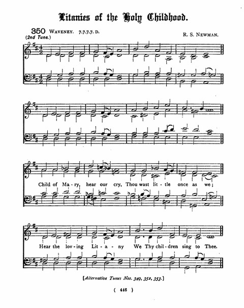 Hymns for the Children of the Church: with accompanying tunes page 446