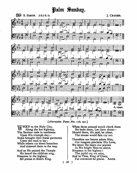 Hymns for the Children of the Church: with accompanying tunes page 47