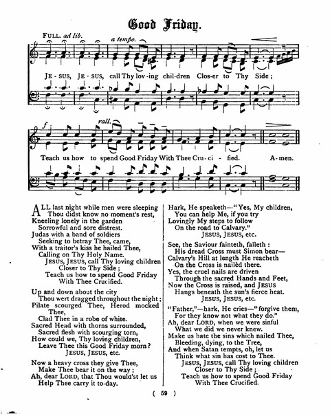 Hymns for the Children of the Church: with accompanying tunes page 59