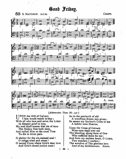 Hymns for the Children of the Church: with accompanying tunes page 63