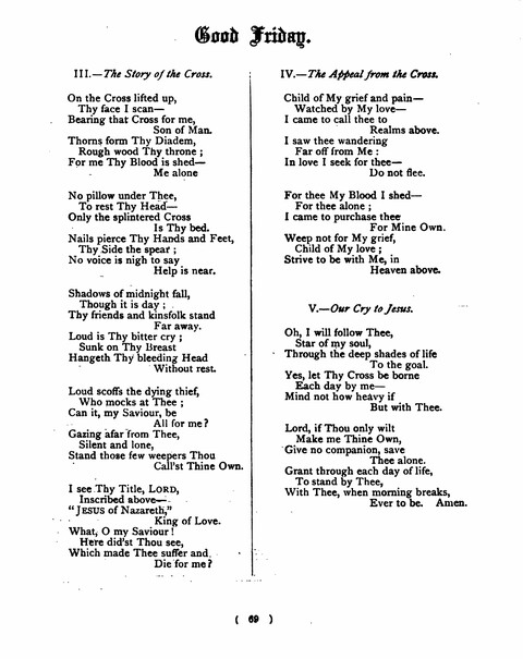 Hymns for the Children of the Church: with accompanying tunes page 69