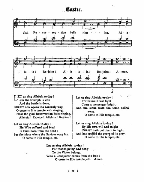 Hymns for the Children of the Church: with accompanying tunes page 75