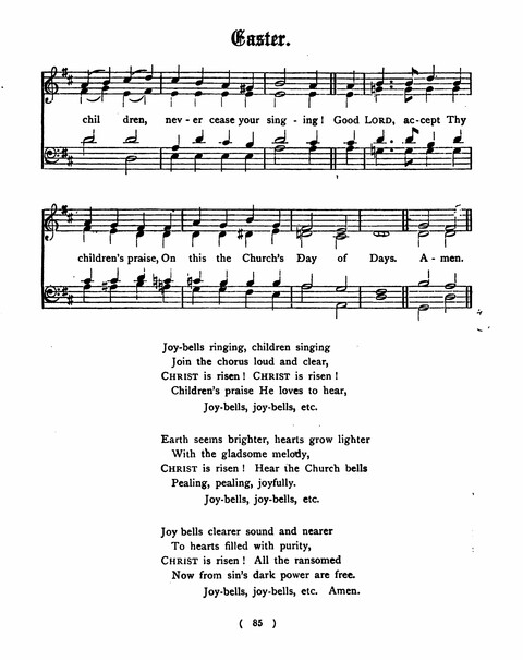 Hymns for the Children of the Church: with accompanying tunes page 85