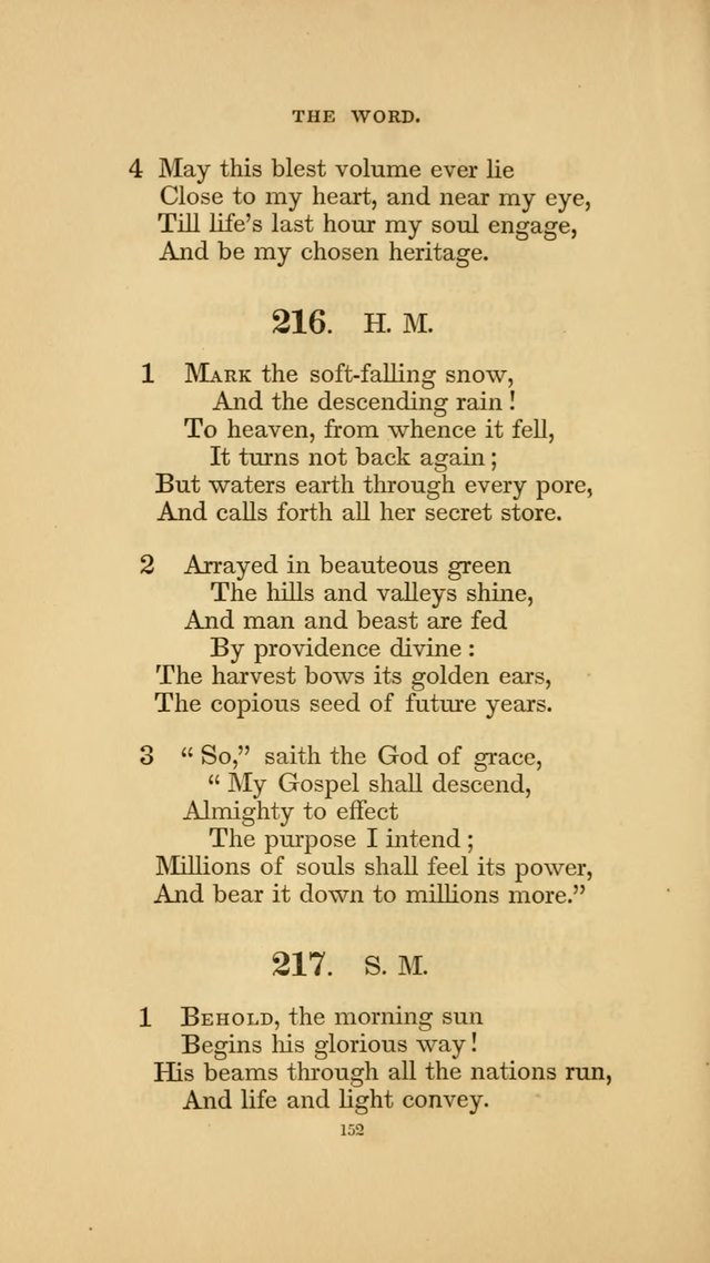 Hymns for the Church of Christ. (6th thousand) page 152