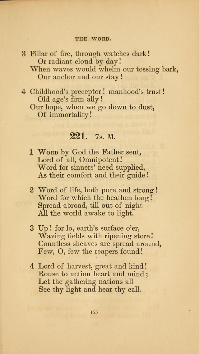 Hymns for the Church of Christ. (6th thousand) page 155