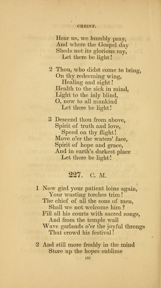 Hymns for the Church of Christ. (6th thousand) page 162