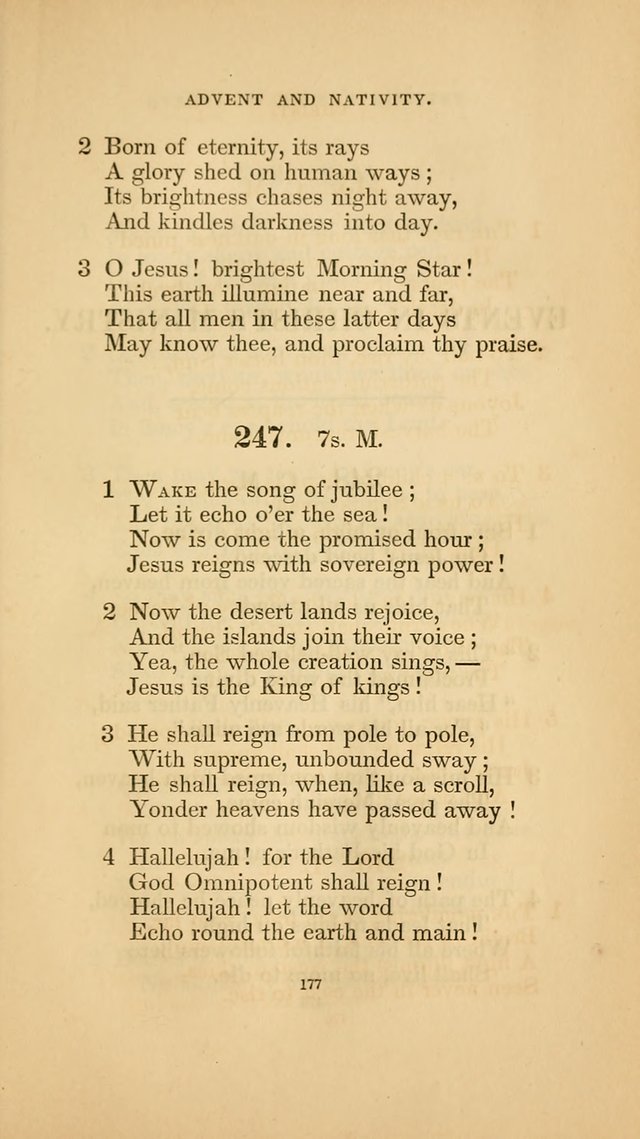 Hymns for the Church of Christ. (6th thousand) page 177