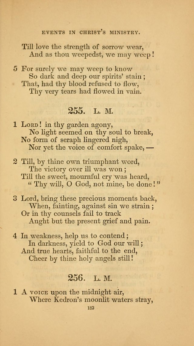 Hymns for the Church of Christ. (6th thousand) page 183