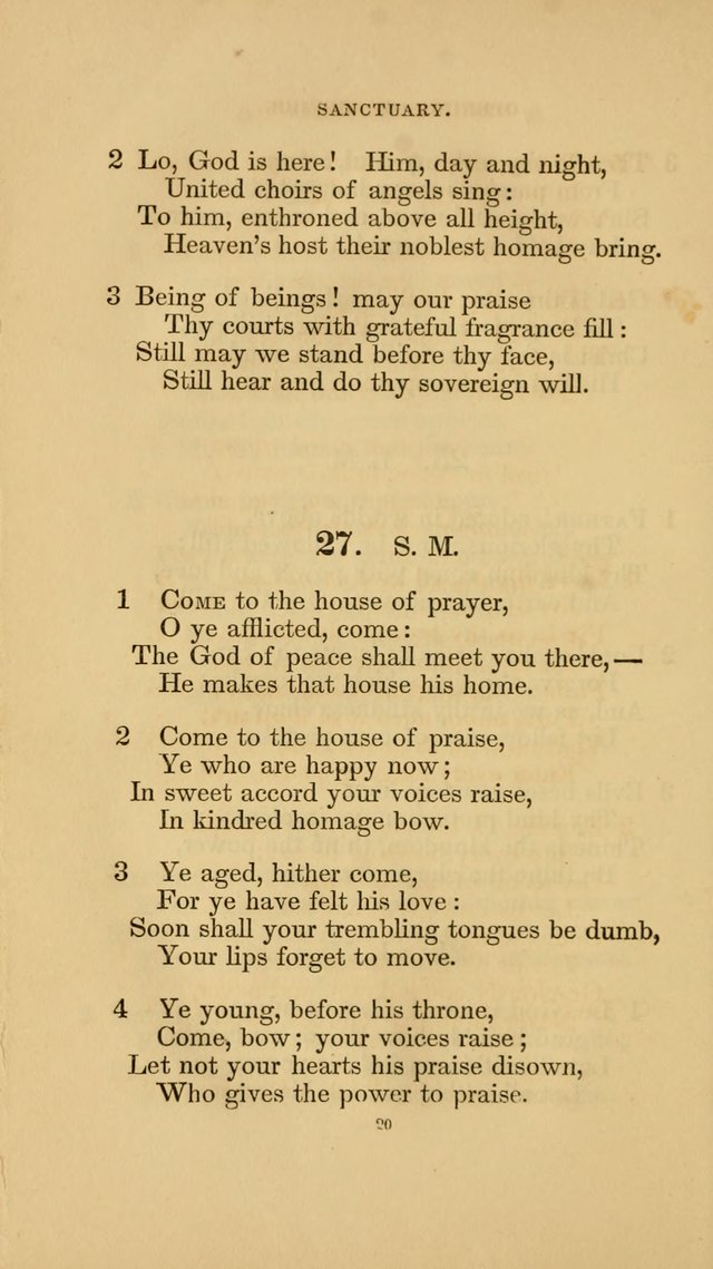 Hymns for the Church of Christ. (6th thousand) page 20