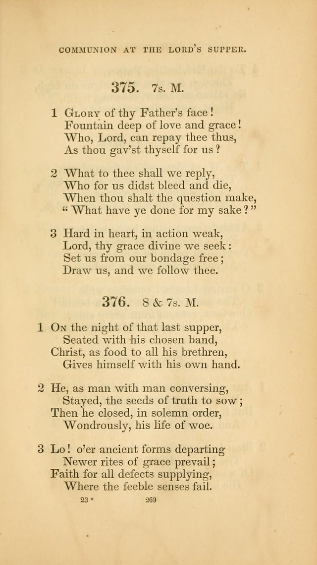 Hymns for the Church of Christ. (6th thousand) page 269