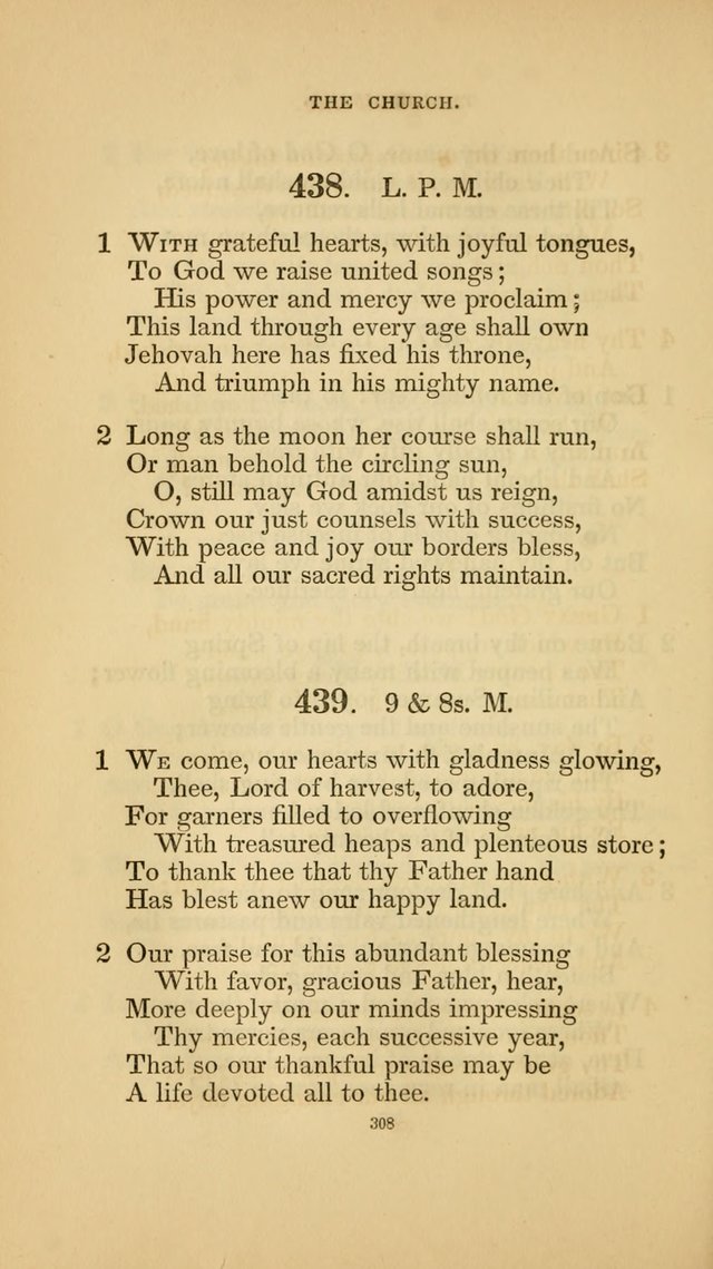 Hymns for the Church of Christ. (6th thousand) page 308