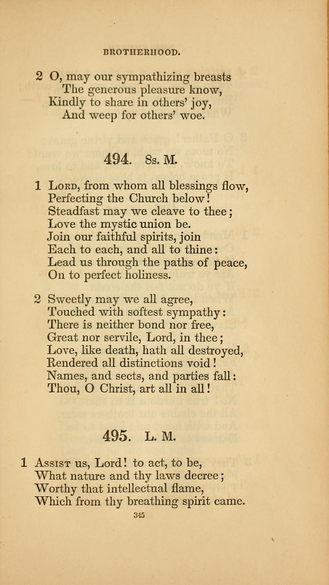 Hymns for the Church of Christ. (6th thousand) page 345