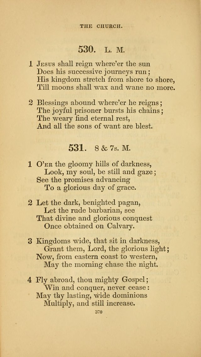 Hymns for the Church of Christ. (6th thousand) page 370