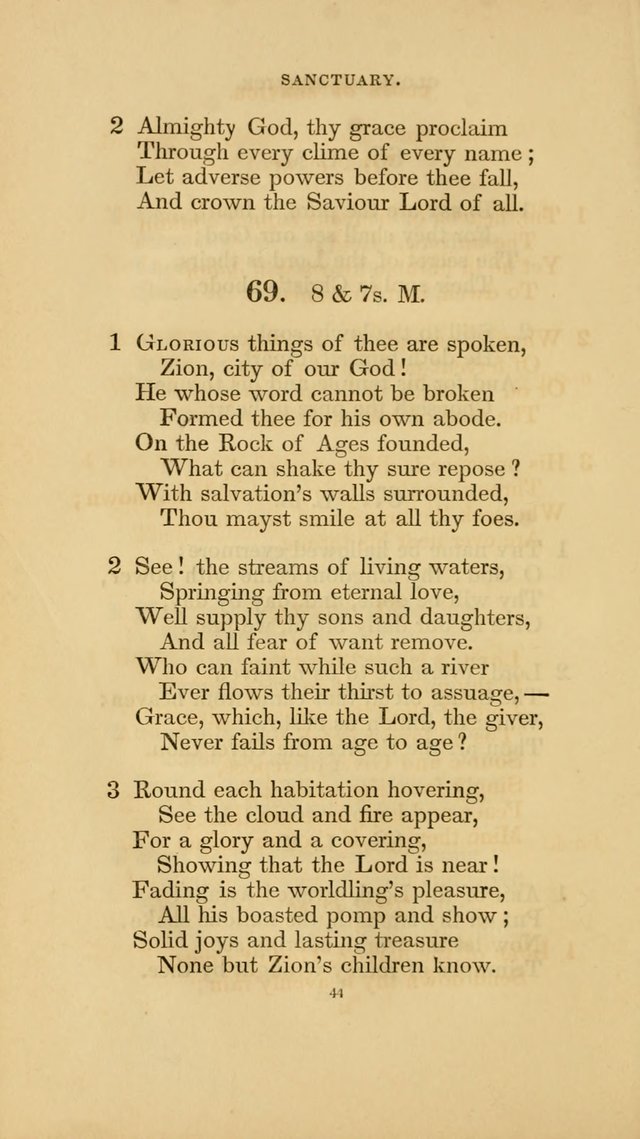 Hymns for the Church of Christ. (6th thousand) page 44